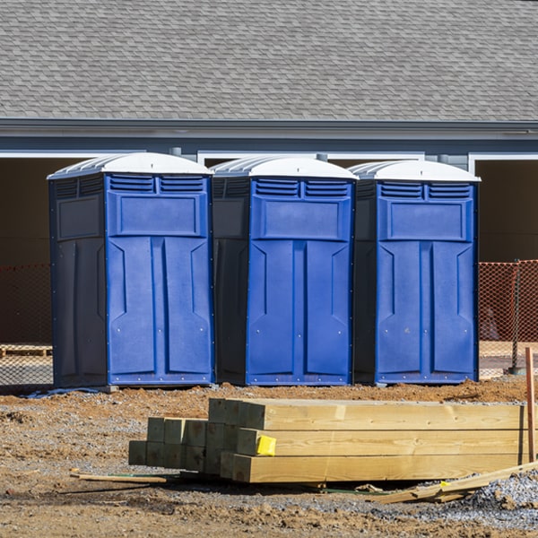 how often are the porta potties cleaned and serviced during a rental period in Oceano